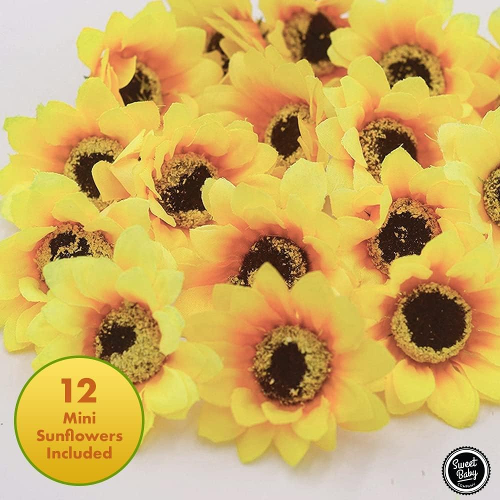Sunflower Balloon Garland Kit with 97 Balloons in Lemon Yellow, Light Yellow, Honey Gold, and Pearl Yellow for Girl or Boy Baby Shower Decorations, Birthdays, and Bridal Showers