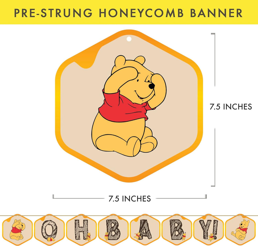 Classic Winnie the Pooh Baby Shower Decorations for Girl or Boy Baby showers and Gender Reveal Parties
