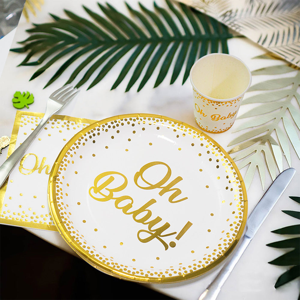 Oh Baby! Baby Shower Plates and Napkins