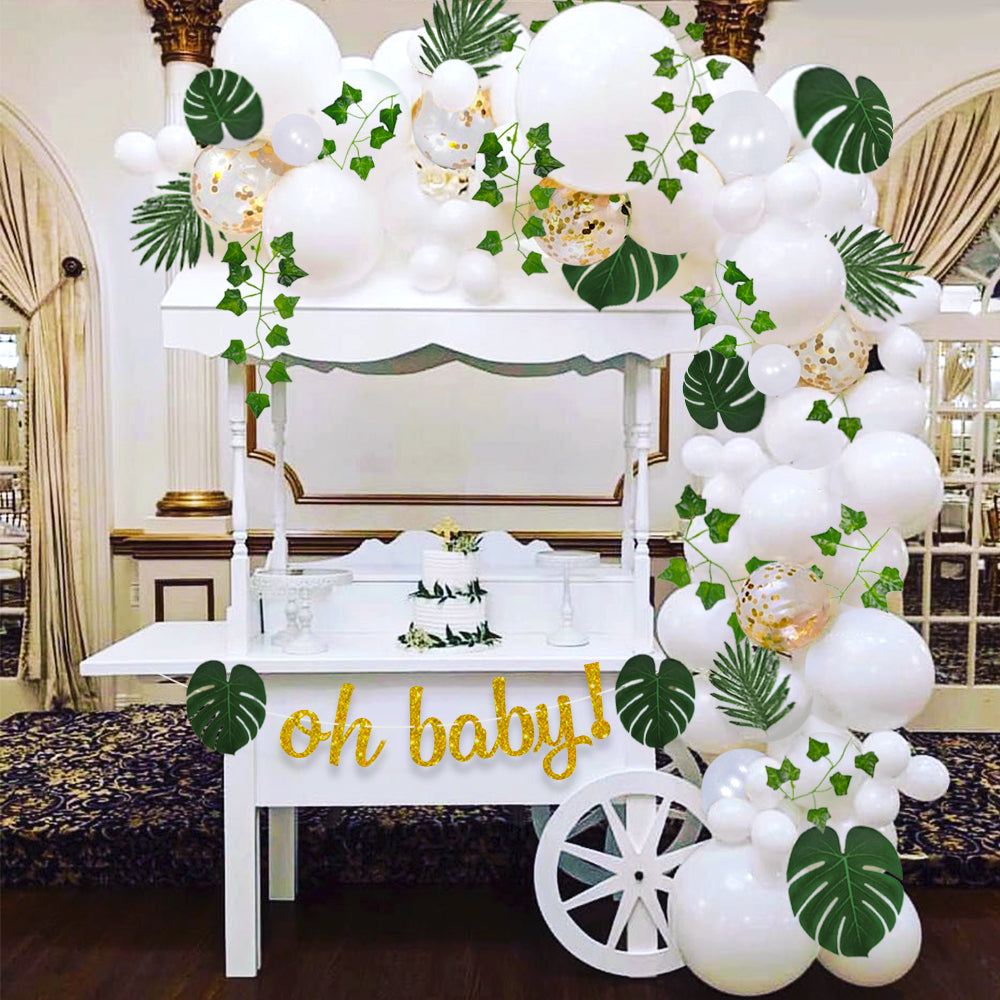 Greenery Baby Shower Balloon Garland